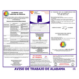 Alabama state labor law poster in Spanish