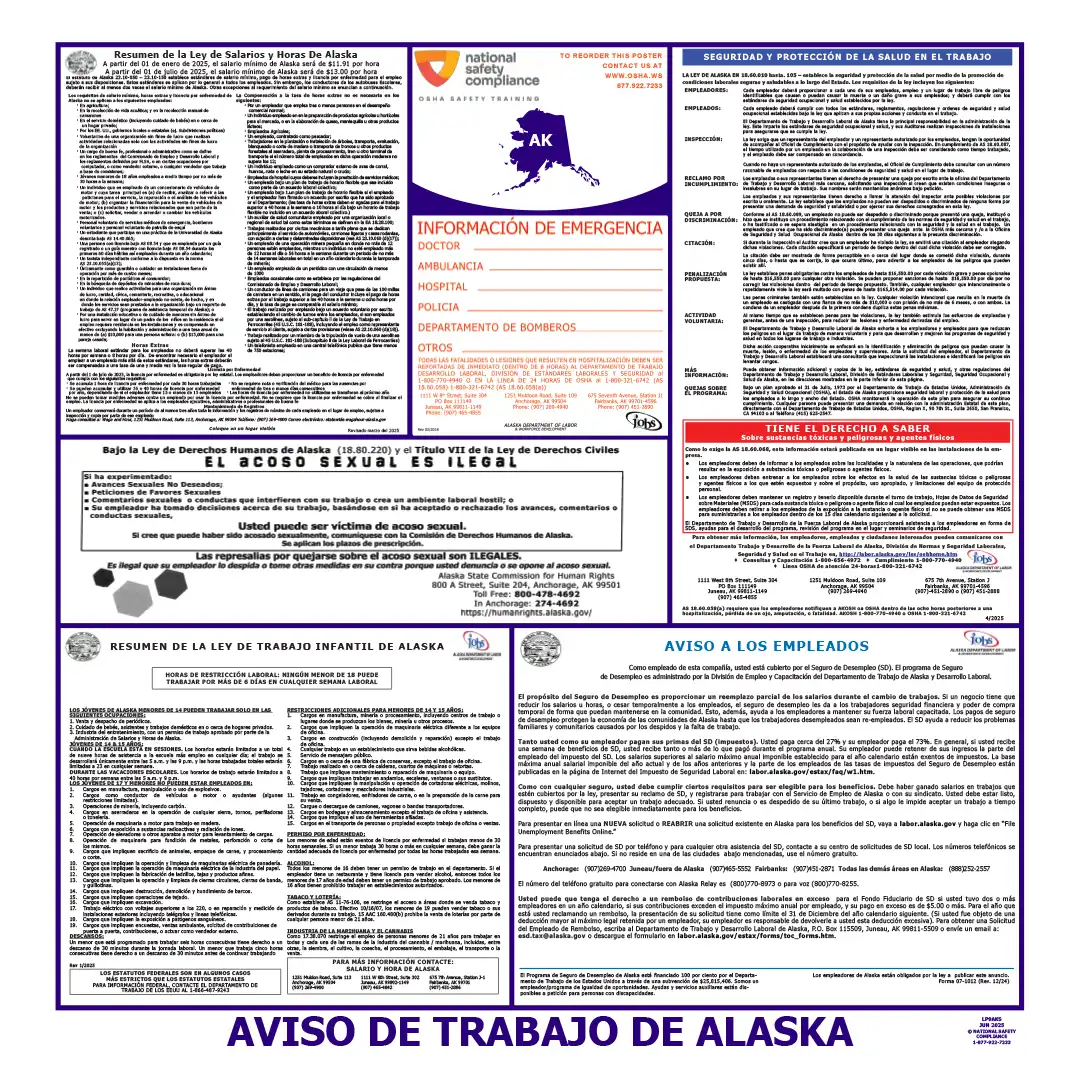 2026 Alaska State & Federal Labor Law Posters