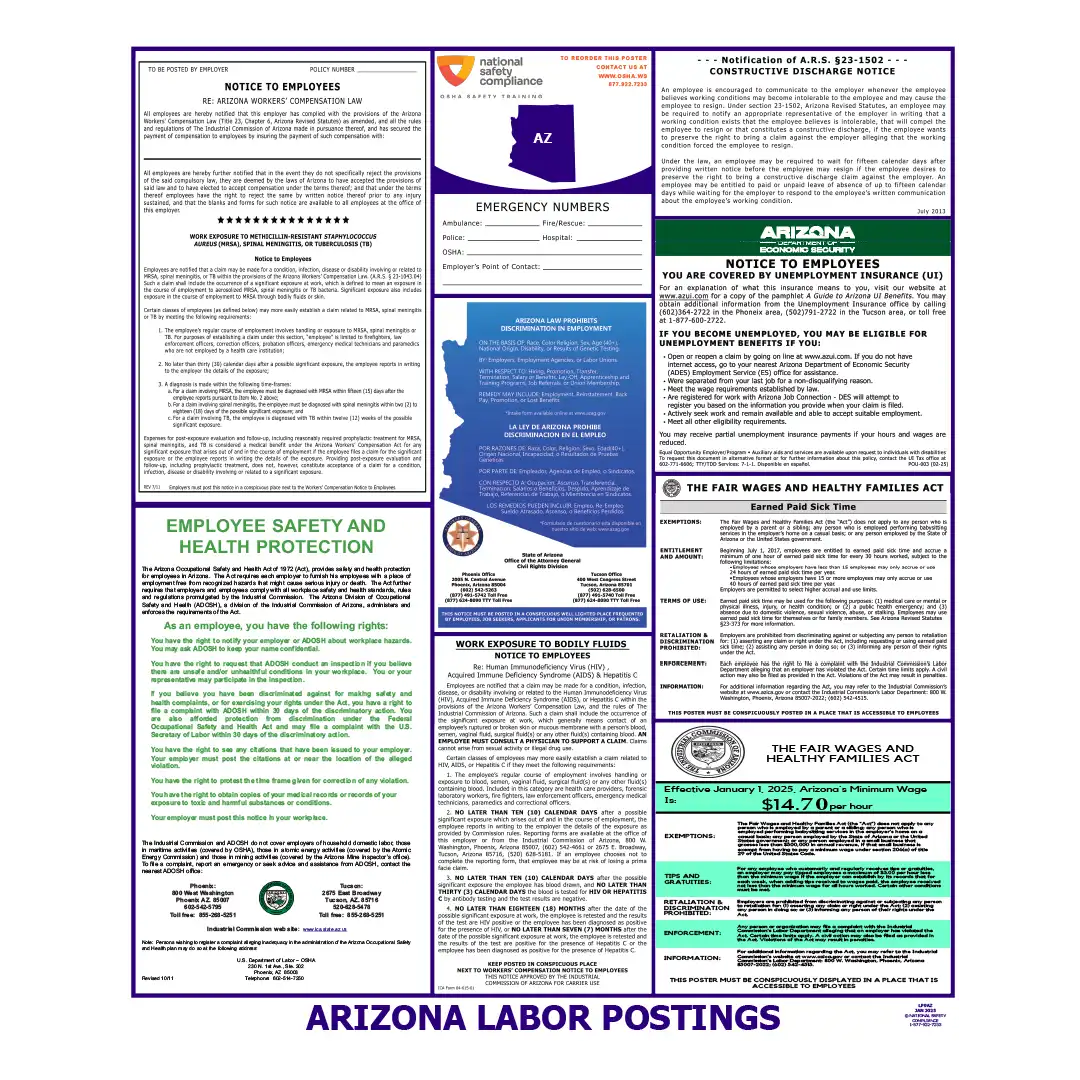 2026 Arizona State & Federal Labor Law Posters