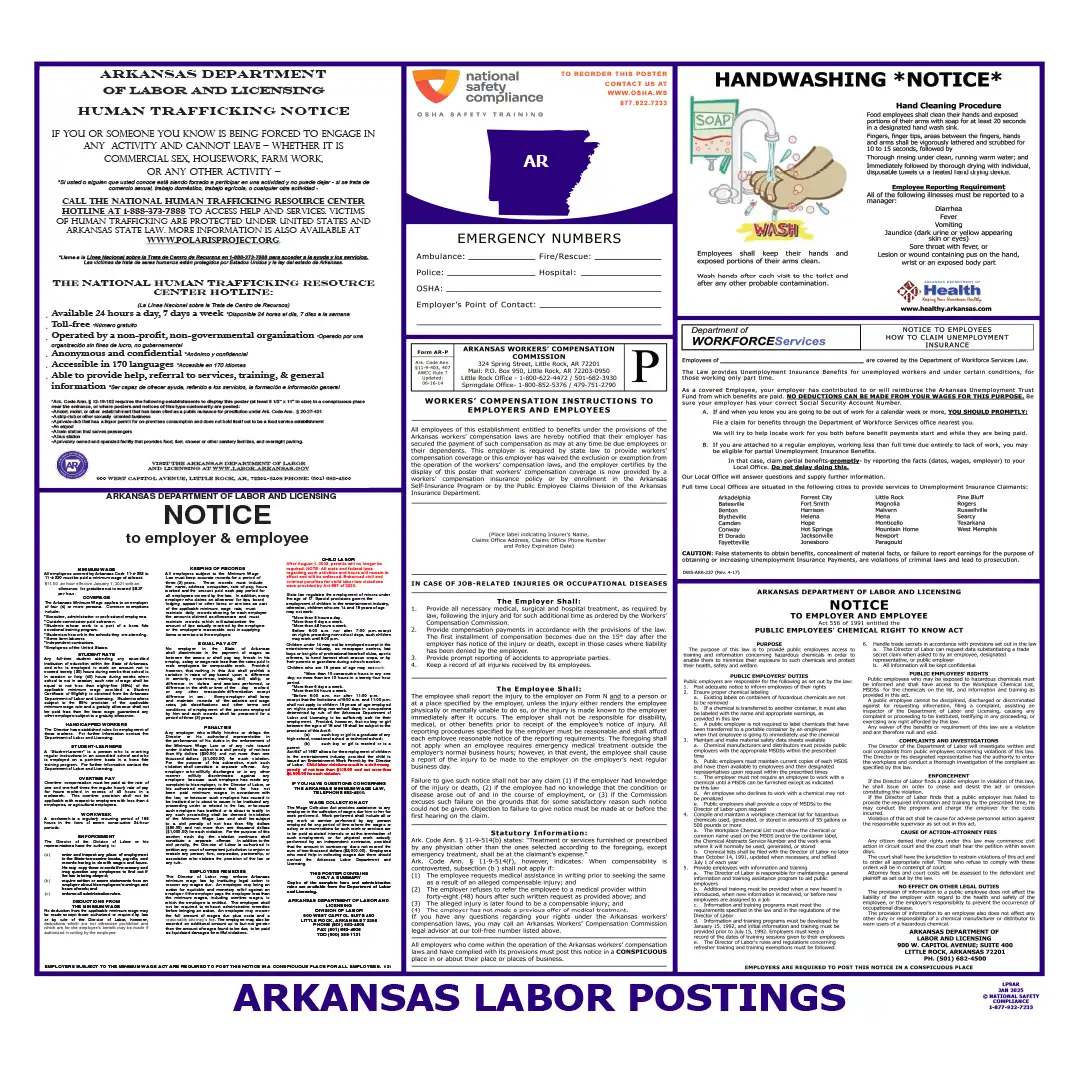 2026 Arkansas State & Federal Labor Law Posters