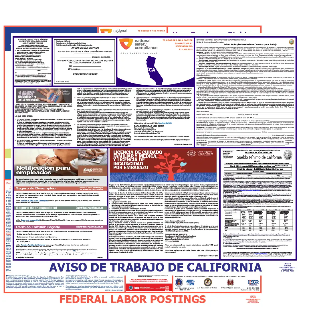 2026 California State & Federal Labor Law Posters