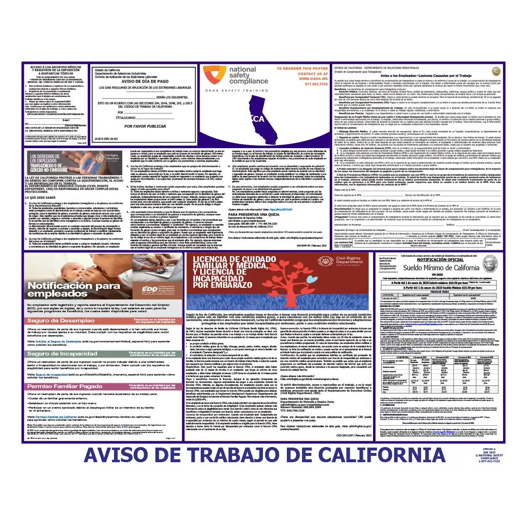 2026 California State & Federal Labor Law Posters