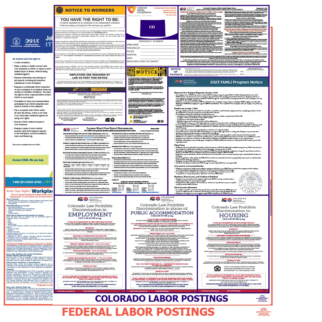 2026 Colorado State & Federal Labor Law Posters