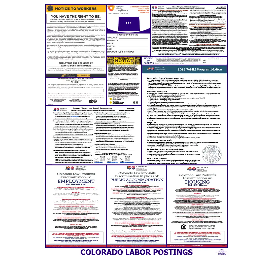 2026 Colorado State & Federal Labor Law Posters