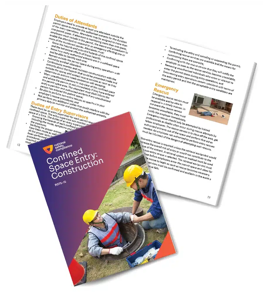 Confined Spaces for Construction Training Booklets (pkg of 10) – Regs ...