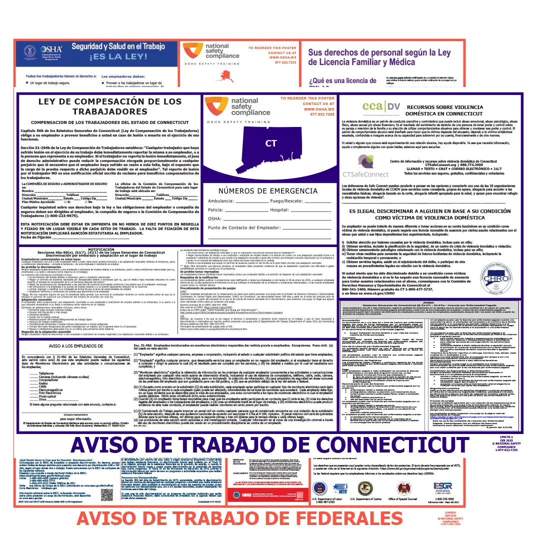 2026 Connecticut State & Federal Labor Law Posters
