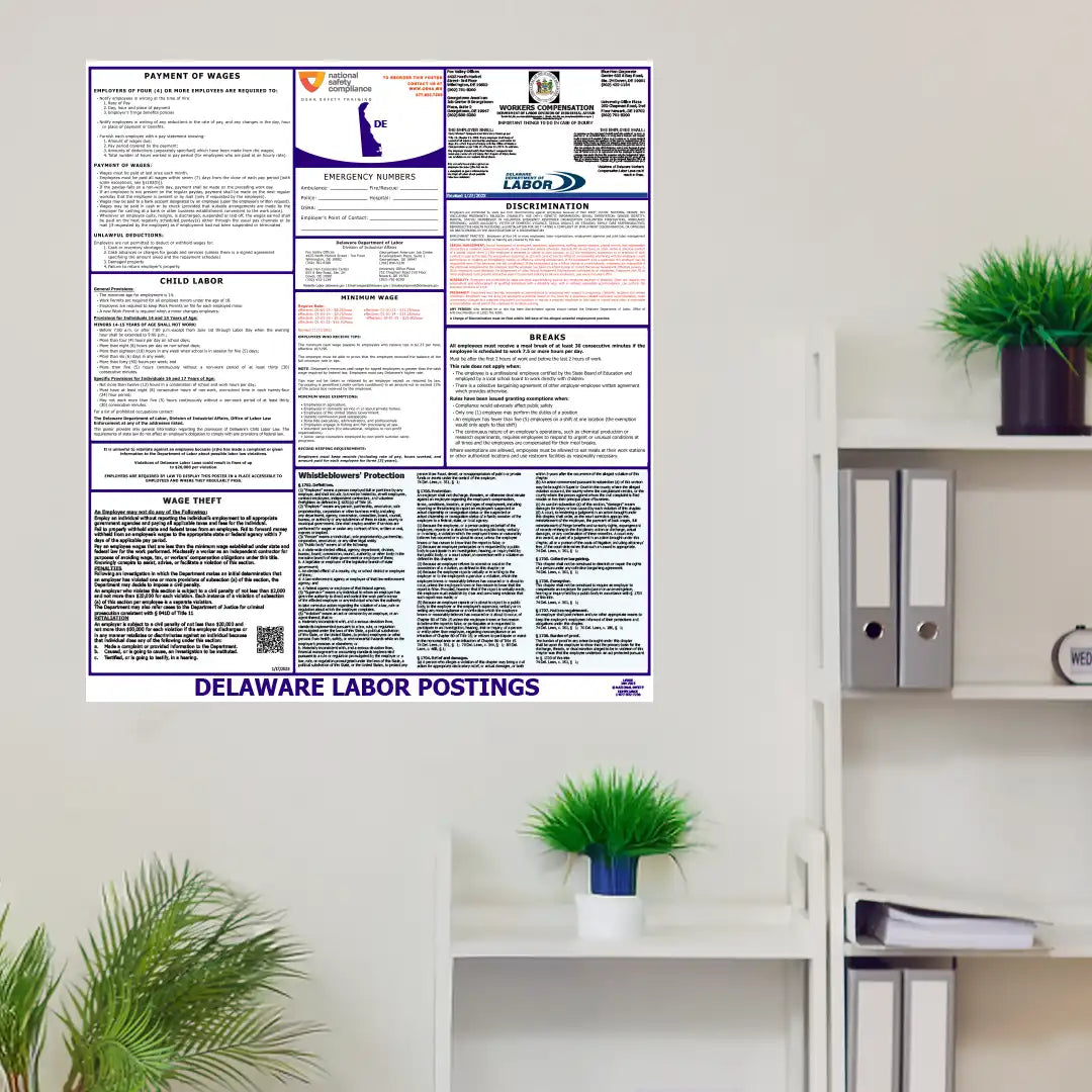 2026 Delaware State & Federal Labor Law Posters