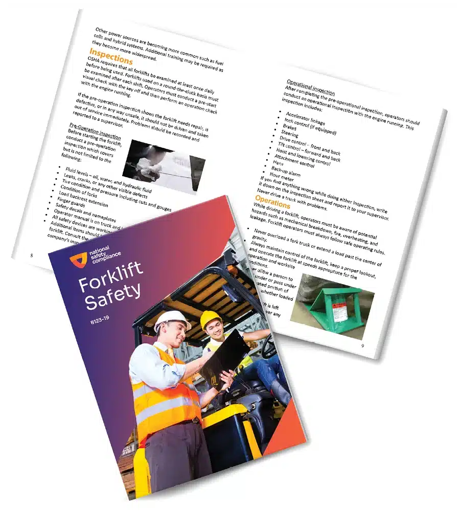 Forklift Safety Employee Training Booklets (pkg of 10)