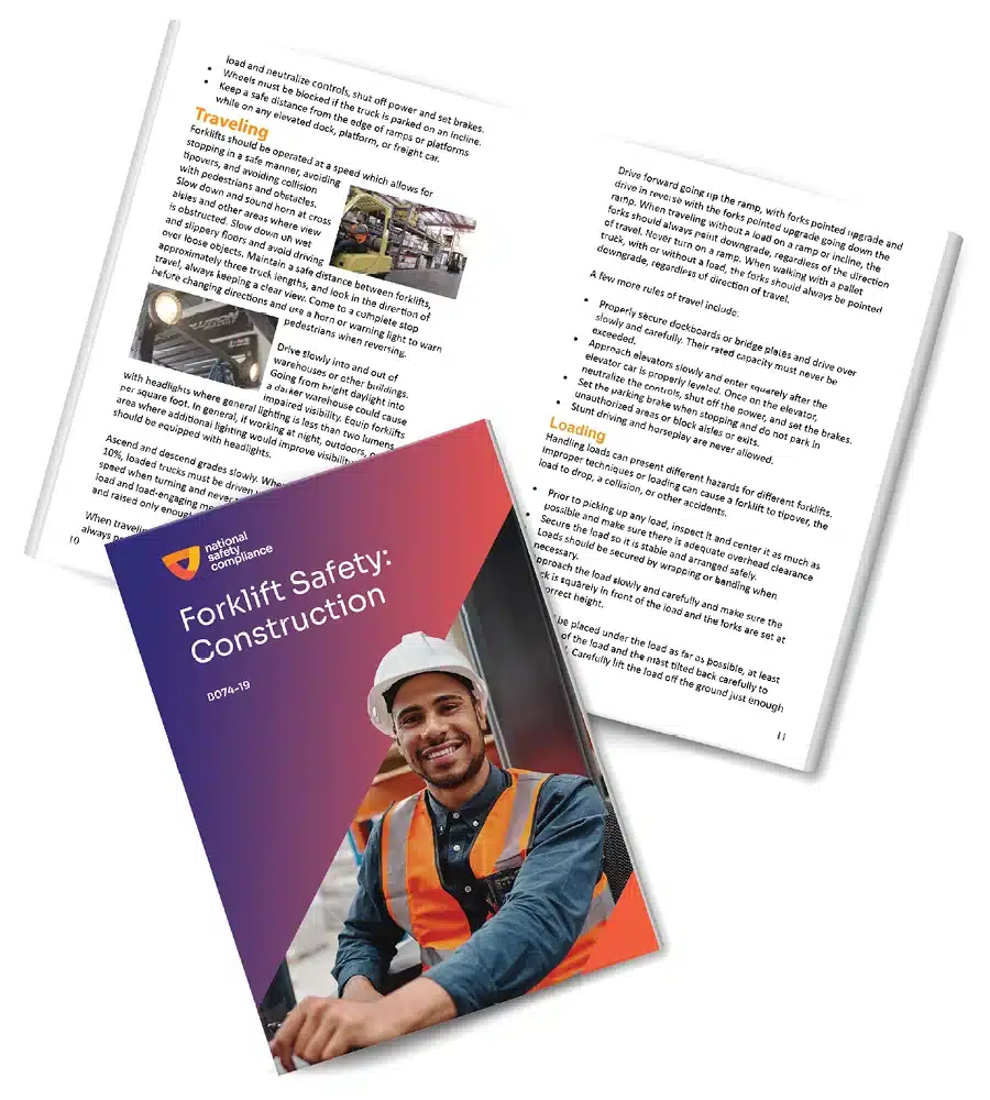 Forklift Safety: Construction Employee Training Booklets (pkg of 10)