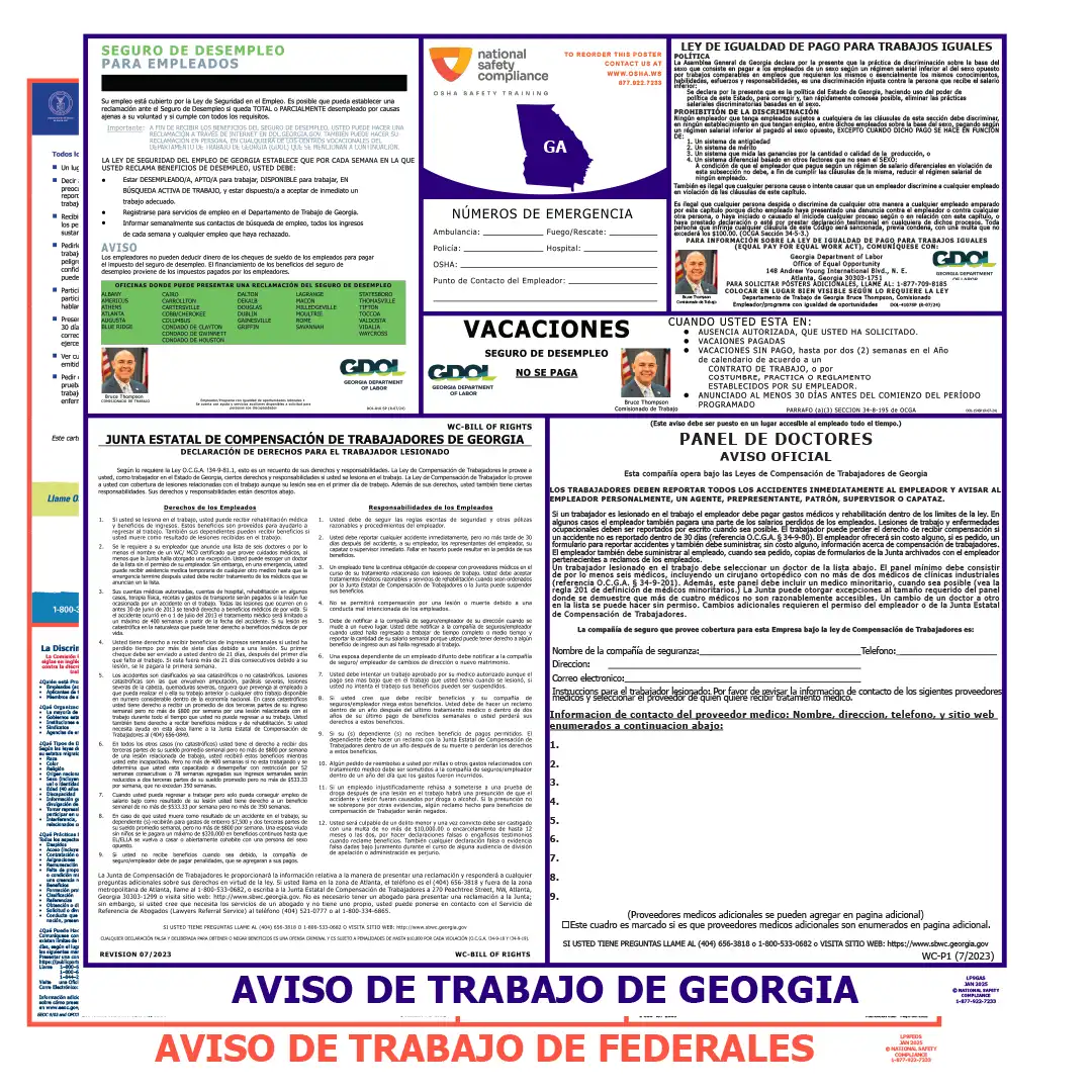 2026 Georgia State & Federal Labor Law Posters