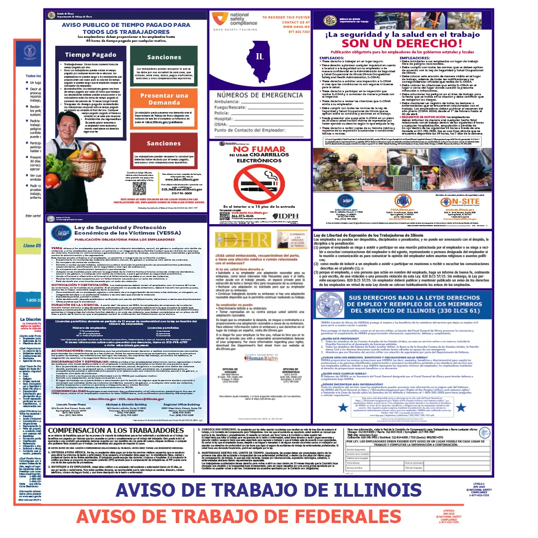 2026 Illinois State & Federal Labor Law Posters