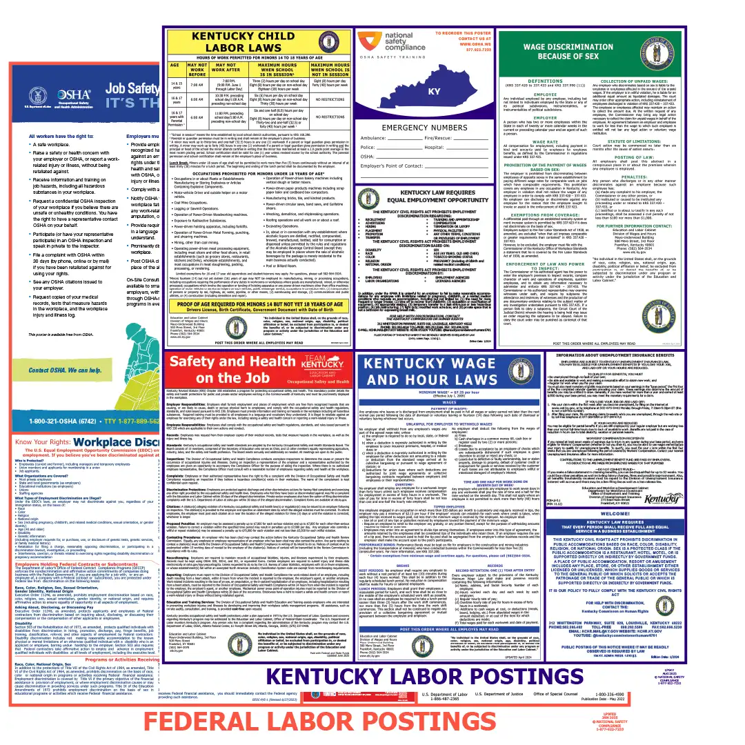 2026 Kentucky State & Federal Labor Law Posters