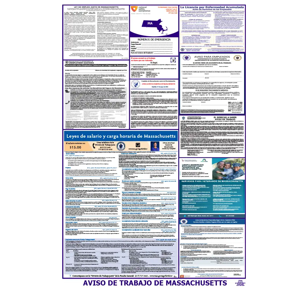 2026 Massachusetts State & Federal Labor Law Posters