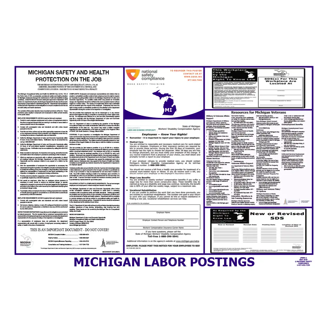 2026 Michigan State & Federal Labor Law Posters