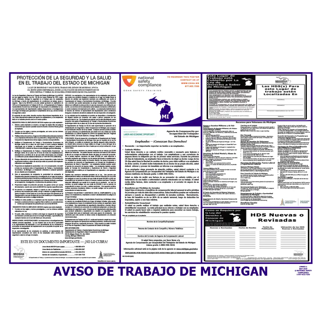 2026 Michigan State & Federal Labor Law Posters