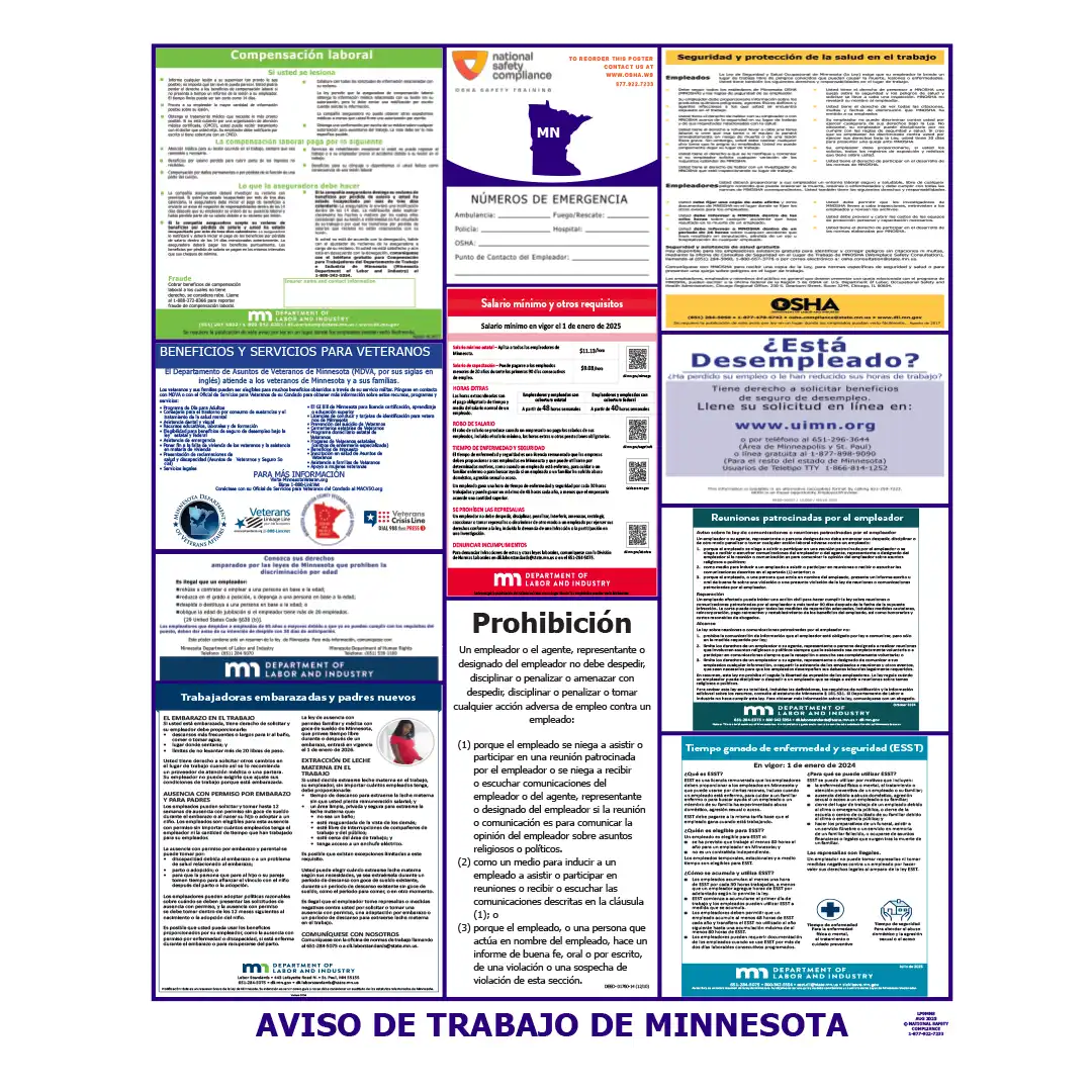 2026 Minnesota State & Federal Labor Law Posters