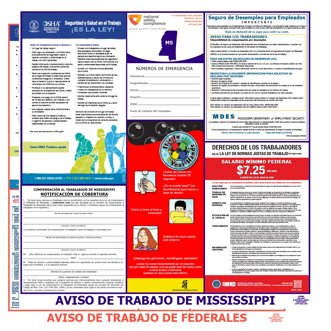 2026 Mississippi State & Federal Labor Law Posters