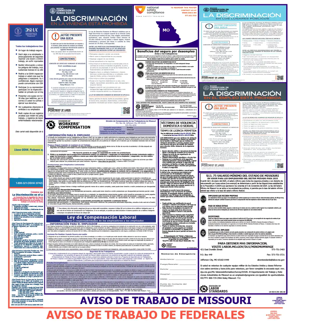 2026 Missouri State & Federal Labor Law Posters