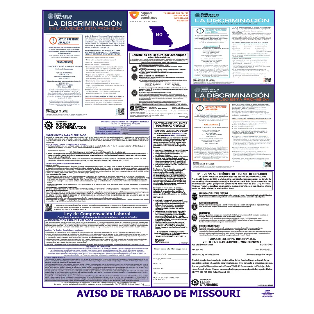 2026 Missouri State & Federal Labor Law Posters