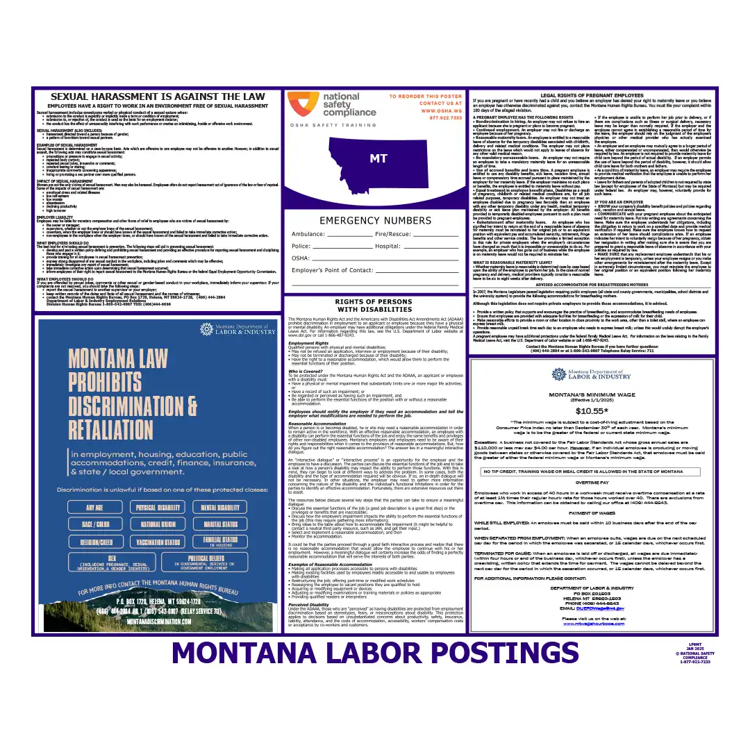 2026 Montana State & Federal Labor Law Posters