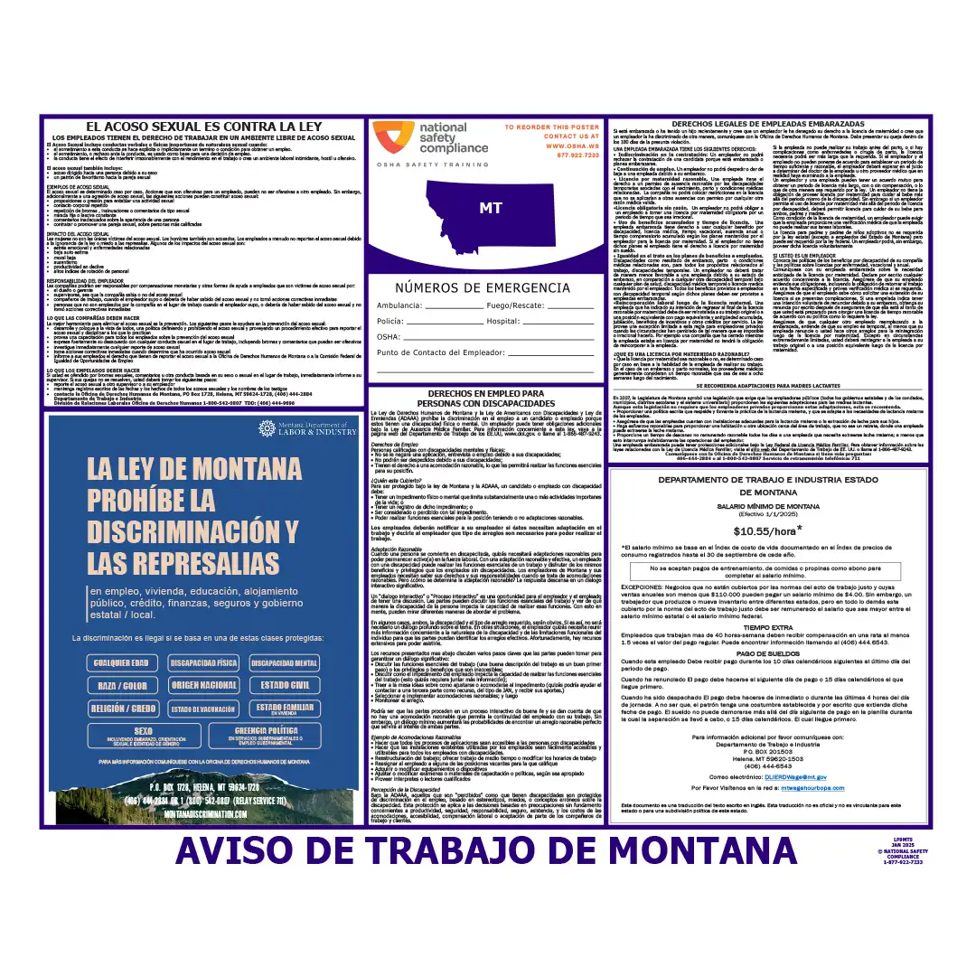2026 Montana State & Federal Labor Law Posters