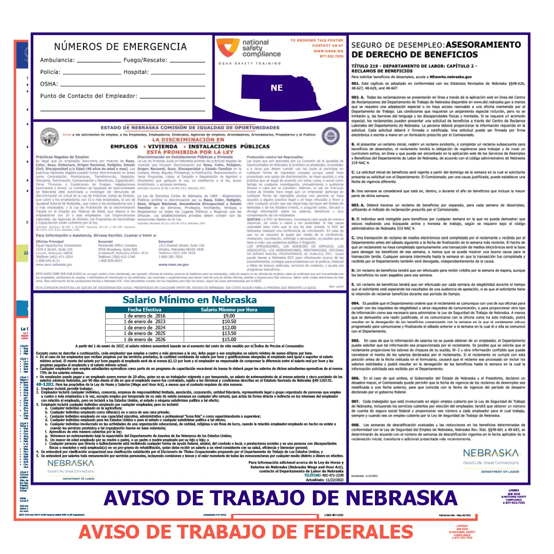 2026 Nebraska State & Federal Labor Law Posters