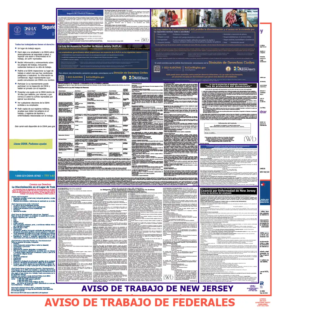 2026 New Jersey State & Federal Labor Law Posters