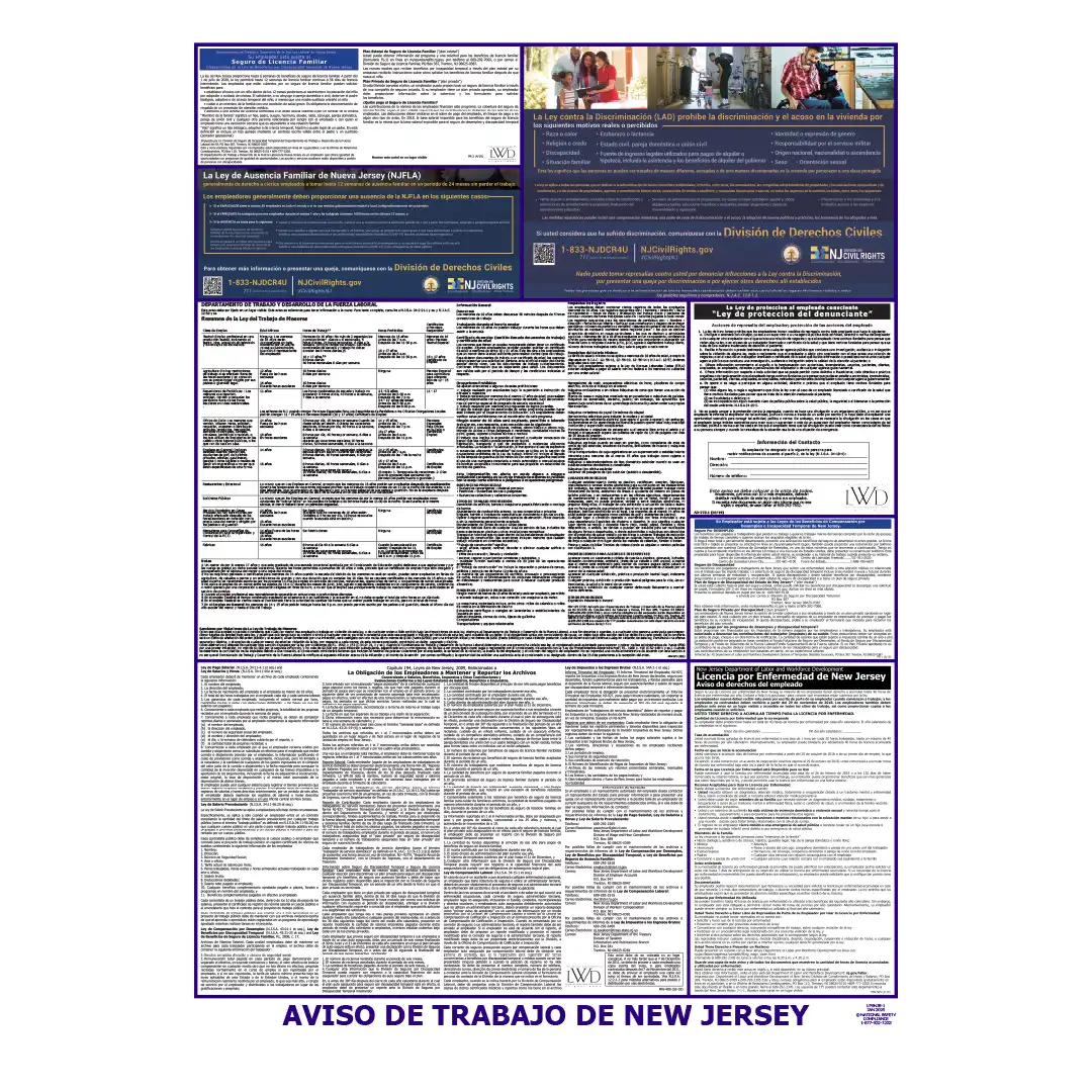 2026 New Jersey State & Federal Labor Law Posters