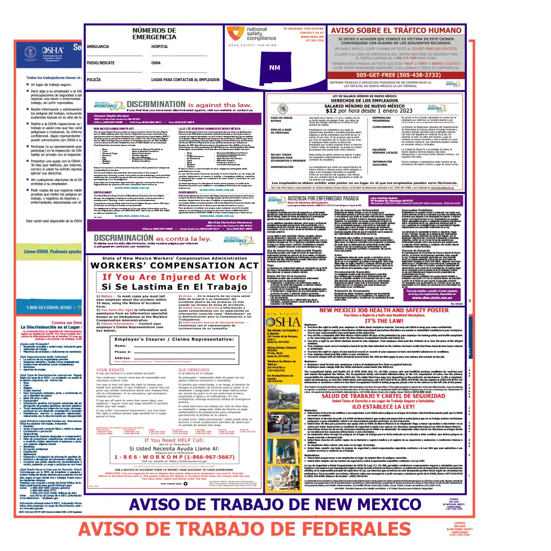 2026 New Mexico State & Federal Labor Law Posters