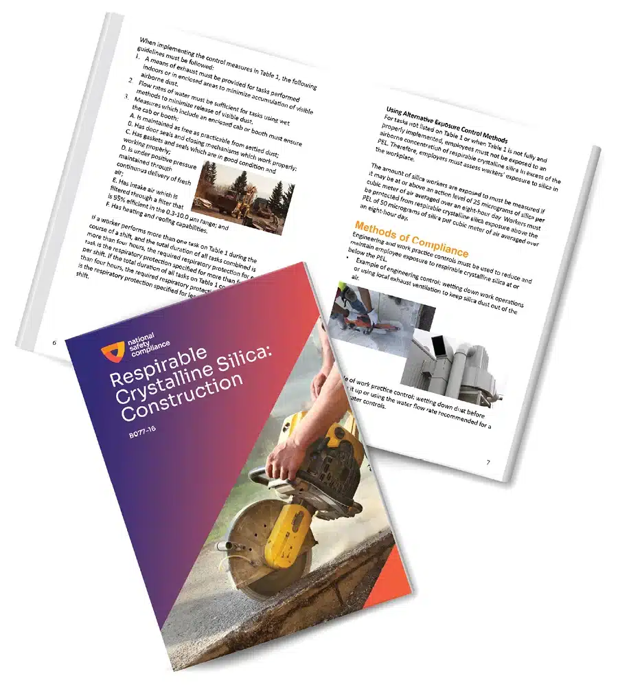 Respirable Crystalline Silica Safety for Construction Employee Training Booklets (pkg of 10)