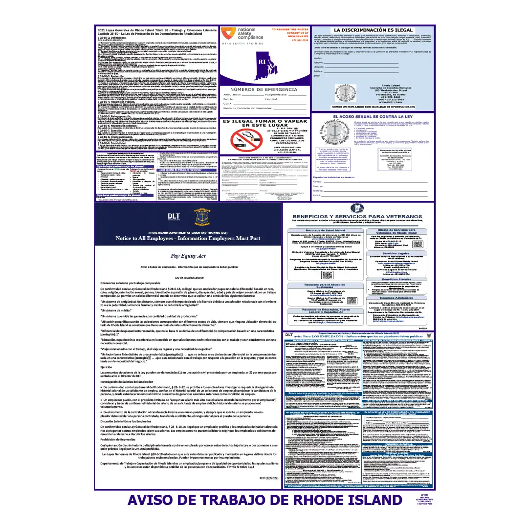 2026 Rhode Island State & Federal Labor Law Posters