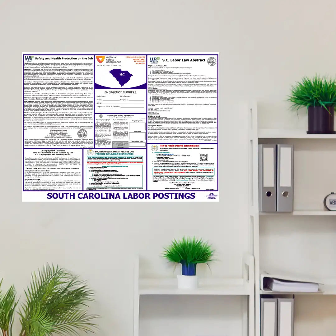 2026 South Carolina State & Federal Labor Law Posters