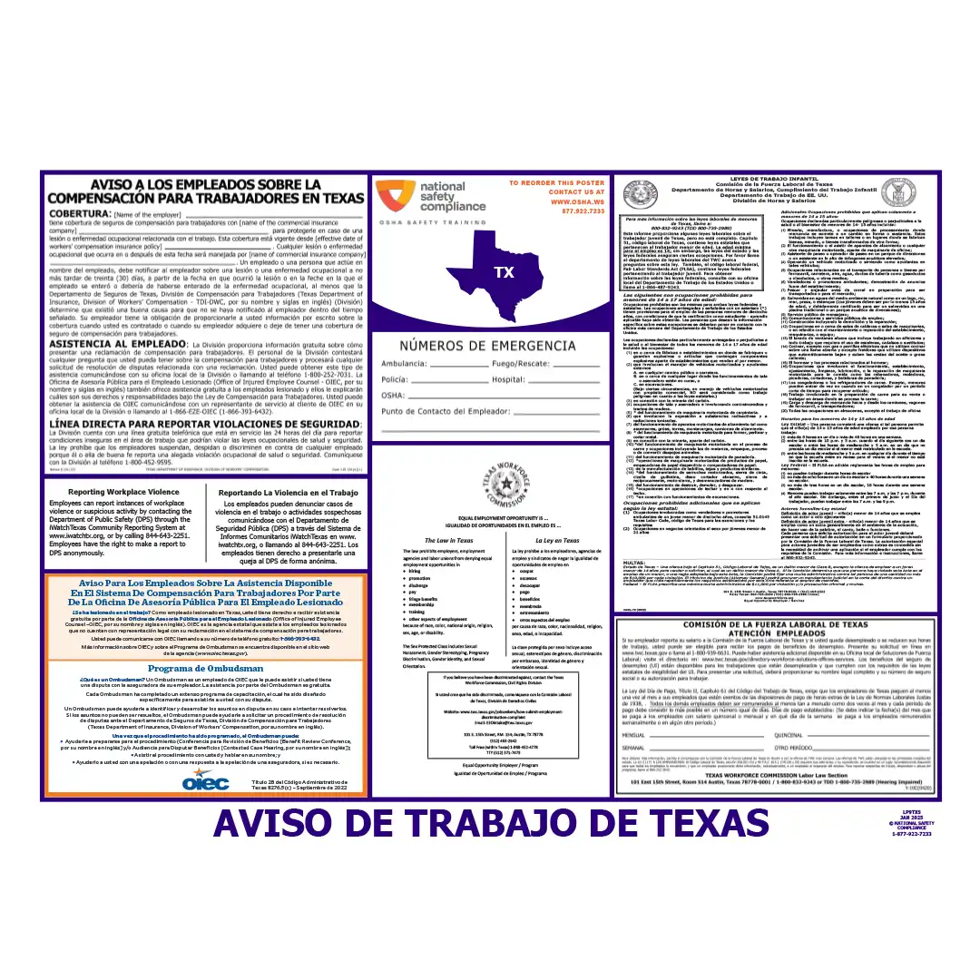 2026 Texas State & Federal Labor Law Posters
