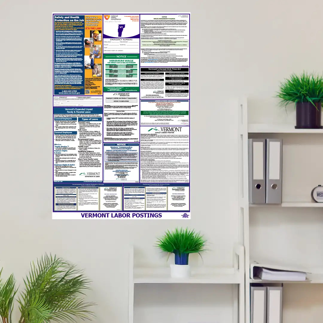 2026 Vermont State & Federal Labor Law Posters