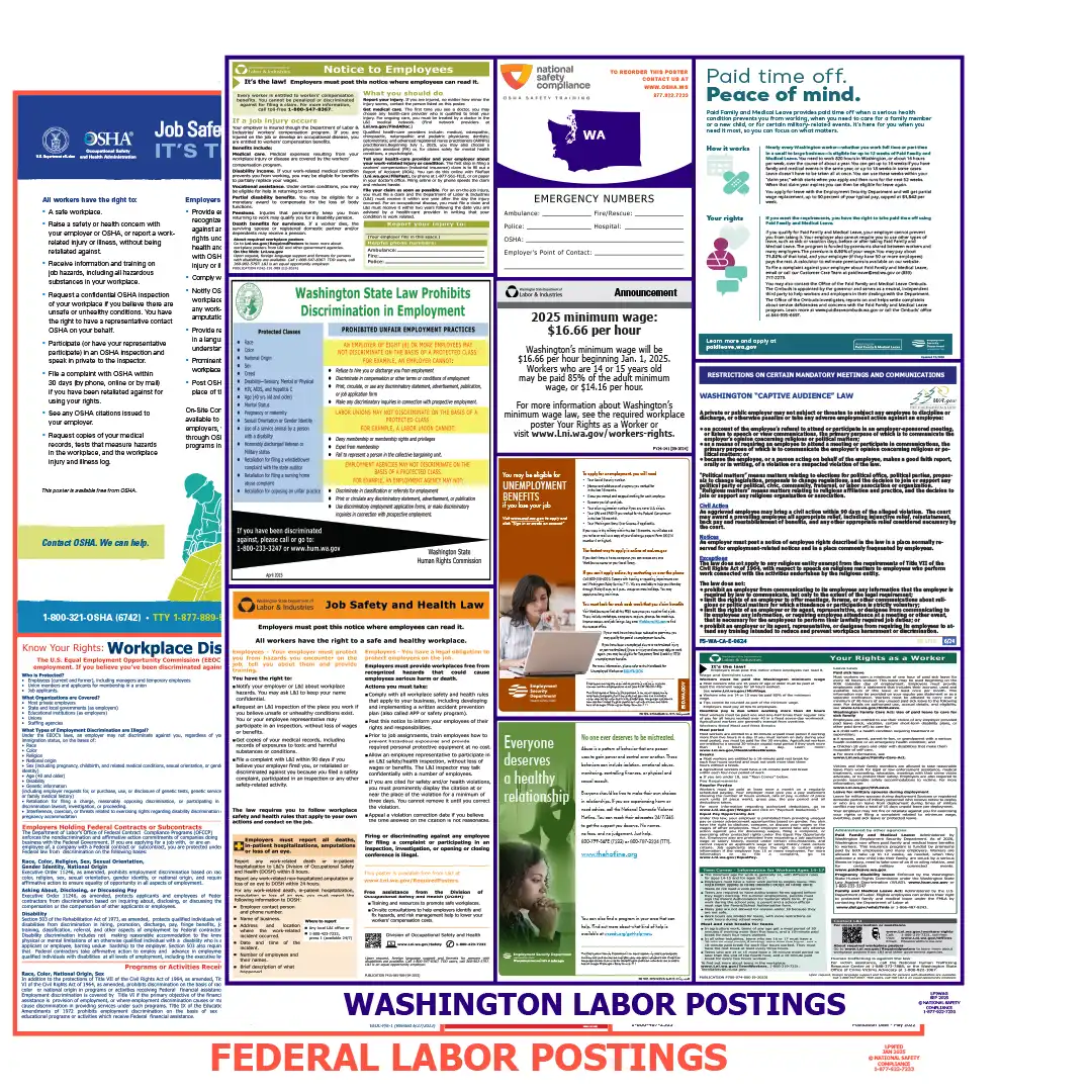 2026 Washington State & Federal Labor Law Posters